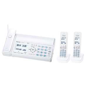 パナソニック　Panasonic FAX電話機 おたっくす ホワイト [子機2台 /普通紙] KX-PZ500DW-W