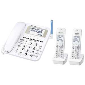 パナソニック　Panasonic 電話機 [子機2台/コードレス] RU･RU･RU デジタルコードレス ホワイト VE-E10DW-W(ホワイト)