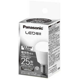 パナソニック Panasonic Panasonic LED電球 防湿・防雨型器具対応 ホワイト [E17 /電球色 /1個 /25W相当 /一般電球形 /下方向タイプ] E17/L/25W LDA3LHE1725EW