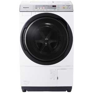 パナソニック　Panasonic ドラム式洗濯乾燥機 洗濯10.0kg 乾燥6.0kg ヒートポンプ乾燥 (左開き)  NA-VX3700L-W クリスタルホワイト