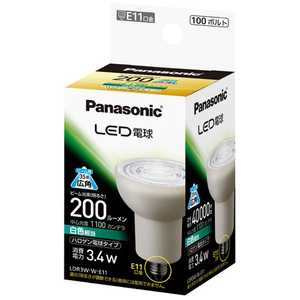 パナソニック　Panasonic LED電球 ハロゲン電球形 広角 ホワイト [E11/白色/ハロゲン電球形] LDR3W-W-E11