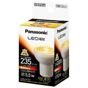 パナソニック　Panasonic LED電球 ハロゲン電球形 中角 ホワイト [E11/電球色/ハロゲン電球形] LDR6L-M-E11