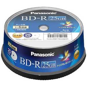パナソニック　Panasonic 1-6倍速対応データ用Blu-ray BD-Rメディア(25GB･25枚スピンドルケース) LM-BRS25MD25
