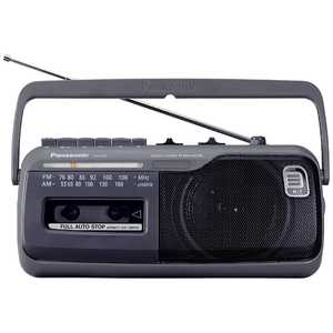 パナソニック　Panasonic (ワイドFM対応)ラジカセ(ラジオ+カセットテープ) RX-M45-H
