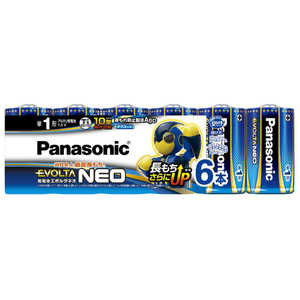 パナソニック　Panasonic 単1電池 EVOLTANEO(エボルタネオ)  6本  アルカリ  LR20NJ/6SW