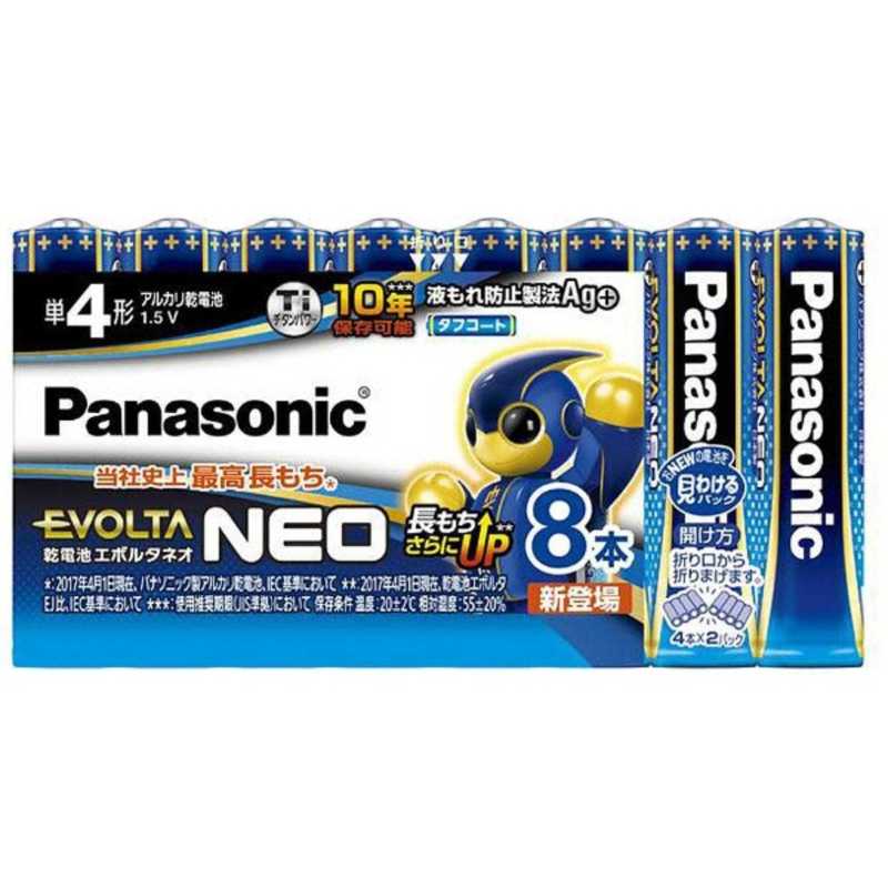 パナソニック Panasonic 単4形8本 Seasonal Wrap入荷 アルカリ乾電池 8SW LR03NJ エボルタネオ 54%OFF