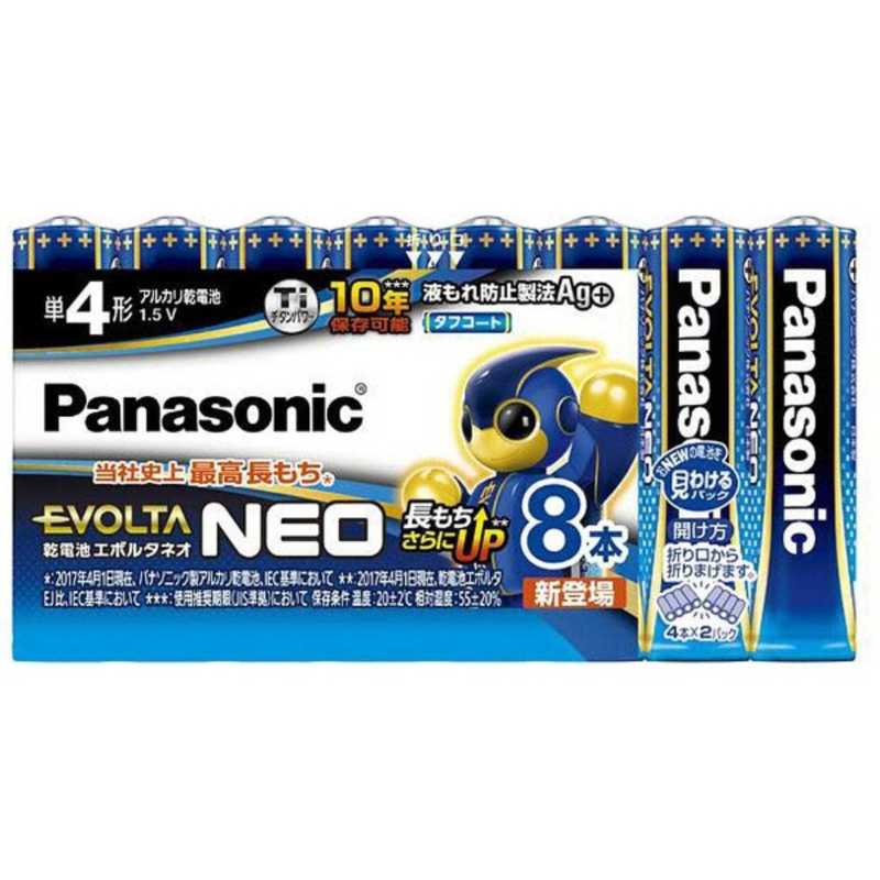 パナソニック　Panasonic パナソニック　Panasonic 単4形8本 アルカリ乾電池 エボルタネオ LR03NJ/8SW LR03NJ/8SW