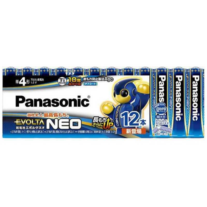 パナソニック　Panasonic パナソニック　Panasonic 単4形12本 アルカリ乾電池 エボルタネオ LR03NJ/12SW LR03NJ/12SW