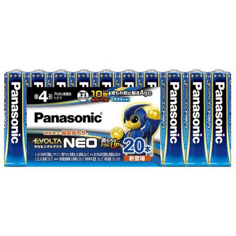 パナソニック　Panasonic パナソニック　Panasonic 単4形20本 アルカリ乾電池 エボルタネオ LR03NJ/20SW LR03NJ/20SW