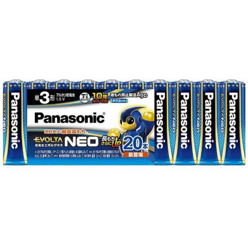 パナソニック　Panasonic パナソニック　Panasonic 単3形20本 アルカリ乾電池 エボルタネオ LR6NJ/20SW LR6NJ/20SW
