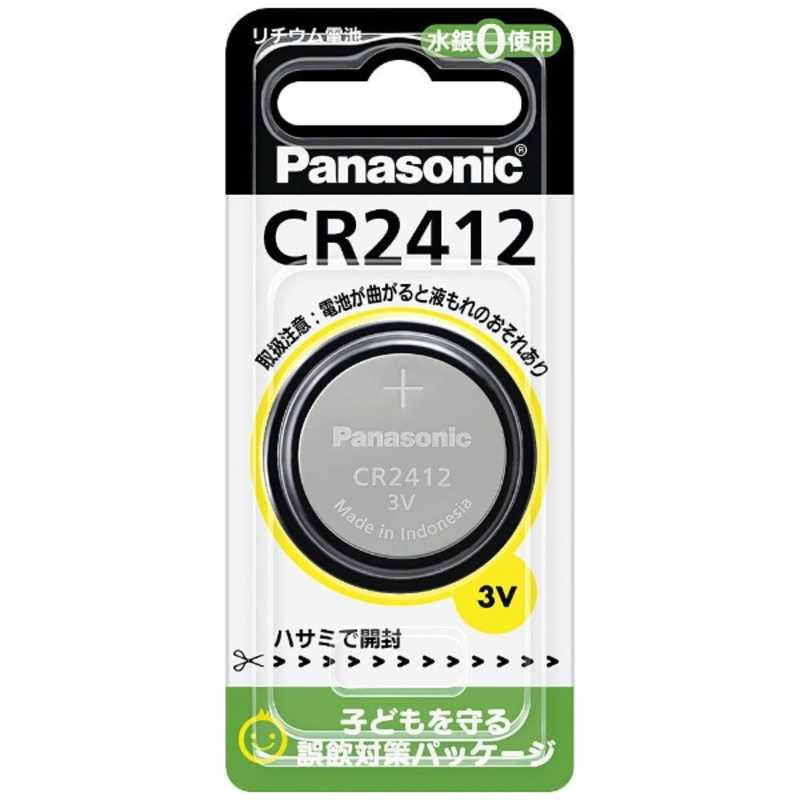 パナソニック　Panasonic パナソニック　Panasonic ｢コイン形リチウム電池｣(1個入り) CR‐2412P CR‐2412P