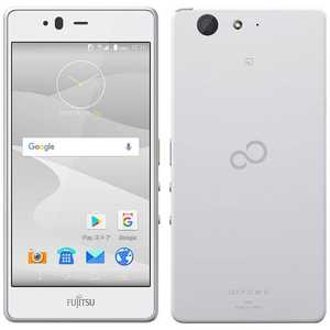 富士通　FUJITSU ARROWS M04　ホワイト 「FARM06302」 Android 7.1・5型・メモリ/ストレージ：2GB/16GB nanoSIMｘ1　SIMフリースマートフォン　White FARM06302