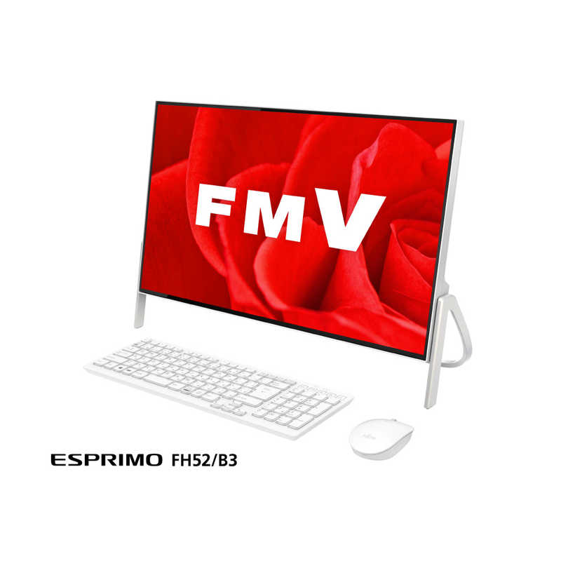 富士通　FUJITSU 富士通　FUJITSU デスクトップパソコン　ホワイト FMVF52B3W2 FMVF52B3W2