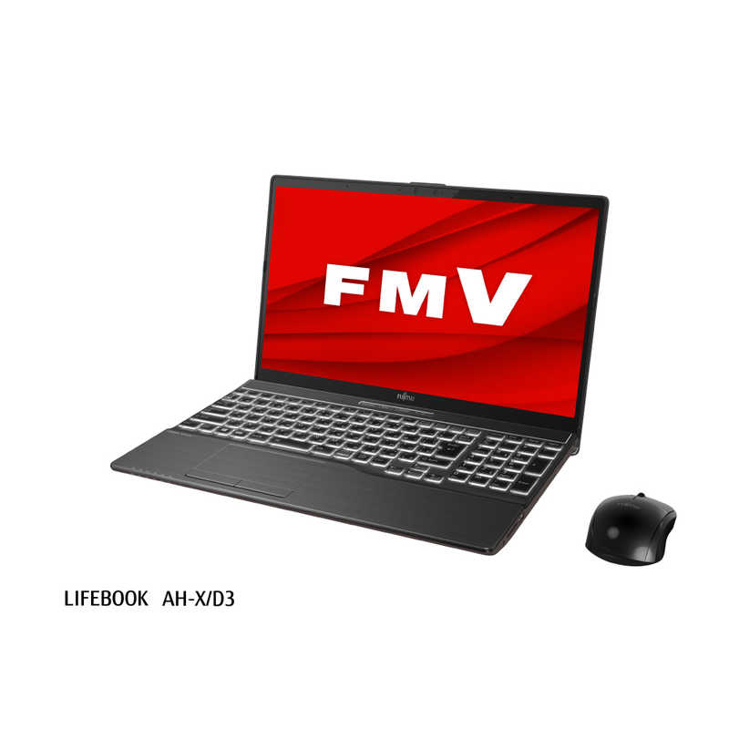 富士通　FUJITSU 富士通　FUJITSU ノートパソコン LIFEBOOK(ライフブック)AH-X/D3[15.6型/intel Core i7/SSD:1TB/メモリ:8GB/2019年10月モデル] FMVAXD3B ブライトブラック FMVAXD3B ブライトブラック
