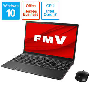 富士通　FUJITSU ノｰトパソコン LIFEBOOK(ライフブック)AH-X/D3[15.6型/intel Core i7/SSD:1TB/メモリ:8GB/2019年10月モデル] FMVAXD3B ブライトブラック