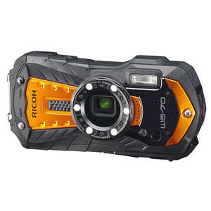 リコー　RICOH コンパクトデジタルカメラ  防水+防塵+耐衝撃  WG-70 オレンジ