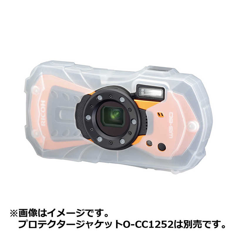 リコー　RICOH リコー　RICOH コンパクトデジタルカメラ WG-80 オレンジ WG-80 オレンジ