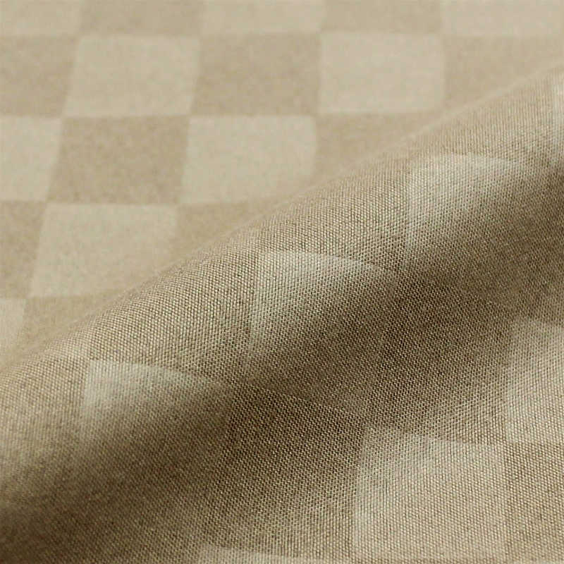 小栗 小栗 ｢まくらカバー｣型押しムジ調市松柄 標準サイズ(ポリエステル100%/43×63cm)  