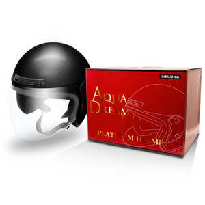 AQUADREAM オートバイ用 オープンフェイスヘルメット ブラック フリーサイズ ADOF200BK