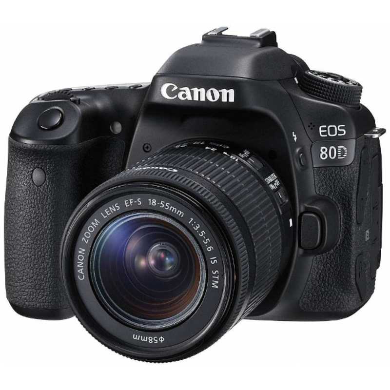 キヤノン　CANON キヤノン　CANON 一眼レフデジタルカメラ レンズキット EOS80D1855ISSTMLK EOS80D1855ISSTMLK