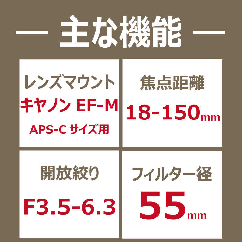 キヤノン　CANON キヤノン　CANON カメラレンズ ［キヤノンEF-M /ズームレンズ］ シルバー EF-M18-150mm F3.5-6.3 IS STM EF-M18-150mm F3.5-6.3 IS STM