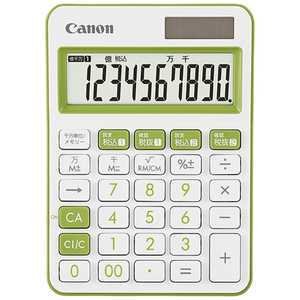 キヤノン CANON カラフル電卓(10桁) ミニ卓上 LS-105WUC-GR キヤノン CANON カラフル電卓(10桁) ミニ卓上 LS-105WUC-GR
