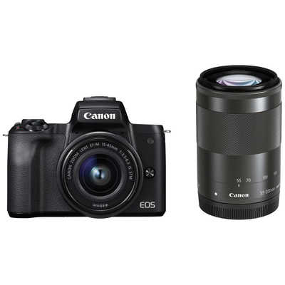 Canon ミラーレス一眼カメラ EOSKISSMBK-WZK キヤノン CANON ミラーレス一眼カメラ ダブルズームレンズキット