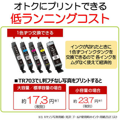 販売終了】インクジェットプリンター TR703:インクジェット