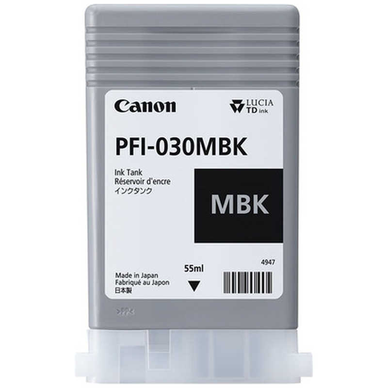 キヤノン　CANON キヤノン　CANON 純正プリンターインク PFI-030MBK マットブラック PFI-030MBK マットブラック