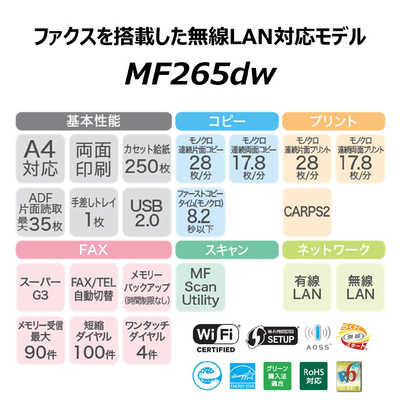 キヤノン CANON モノクロレーザビームプリンタ複合機 Satera