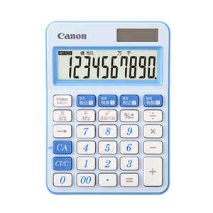 キヤノン　CANON ｢限定色｣カラフル電卓 LS-105WUC-LB(軽減税率対応モデル) [W税率対応/10桁]