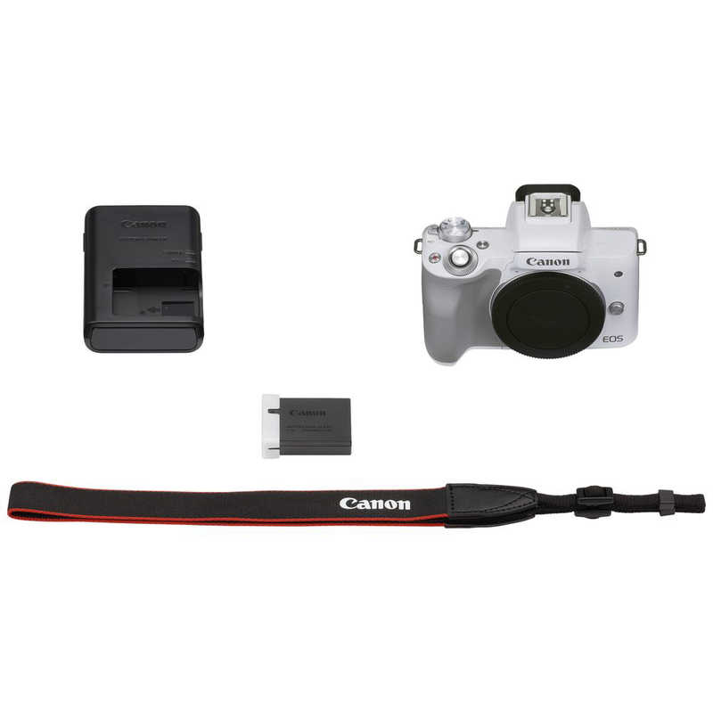 キヤノン CANON ミラーレス一眼カメラ ボディ単体 EOSKISSM2WHBODY の 