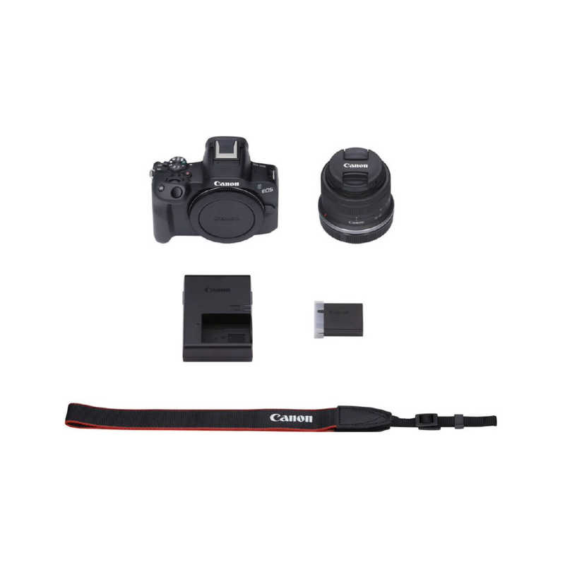 キヤノン　CANON キヤノン　CANON ミラーレス一眼カメラ ズームレンズキット EOSR50BK-1845ISSTMLK EOSR50BK-1845ISSTMLK