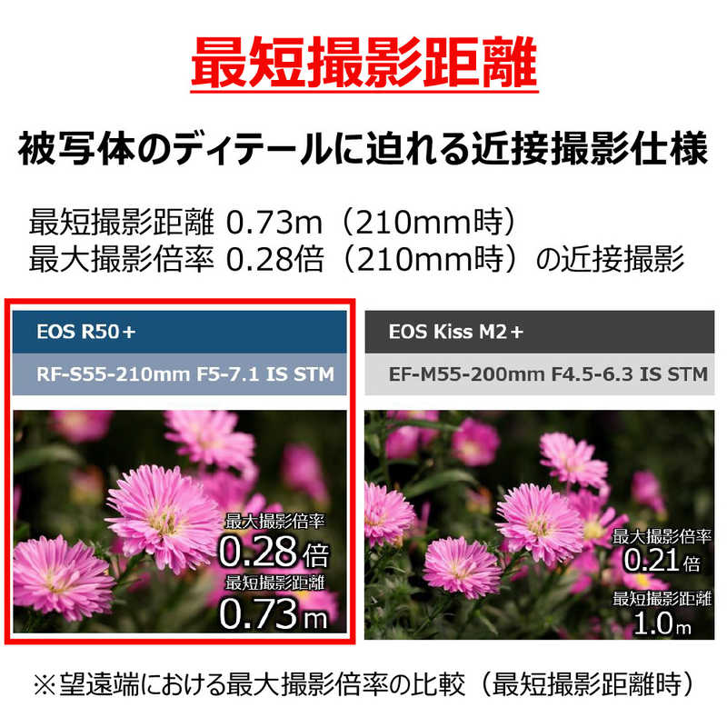 キヤノン　CANON キヤノン　CANON カメラレンズ RF-S55-210mm F5-7.1 IS STM ブラック (キヤノンRF /ズームレンズ) RF-S55-210ISSTM RF-S55-210ISSTM