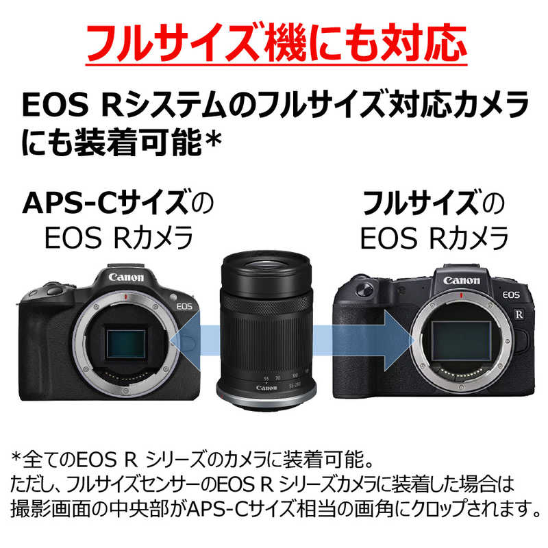 キヤノン　CANON キヤノン　CANON カメラレンズ RF-S55-210mm F5-7.1 IS STM ブラック (キヤノンRF /ズームレンズ) RF-S55-210ISSTM RF-S55-210ISSTM