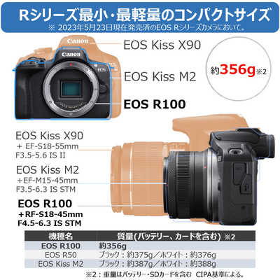 キヤノン CANON ミラーレス一眼カメラ EOSR100 の通販 - カテゴリ