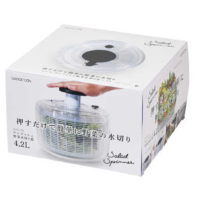 パール金属 ガジェコン ワンプッシュ野菜水切り器4.2L CC-1152 の通販