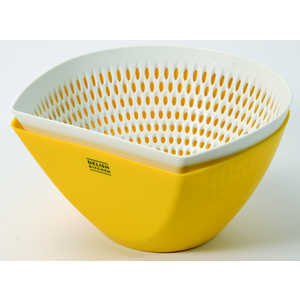 パール金属 DELISH KITCHEN ザル ボウル チリトリザルボウル 大 イエロー CC-1844 パール金属 DELISH KITCHEN ザル ボウル チリトリザルボウル 大 イエロー CC-1844