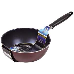 パール金属 ≪IH対応≫ライズ ブルーダイヤモンドコートIH対応深型フライパン 24cm [24cm /IH対応] HB-320