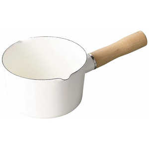 パール金属 ブランキッチン ホーローミルクパン ホワイト [12cm] HB-4440 ホワイト [12cm]