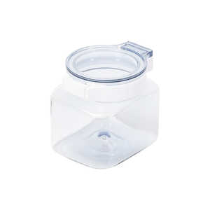 パール金属 上から中身が見えるワンプッシュキャニスター850ml HB-6790