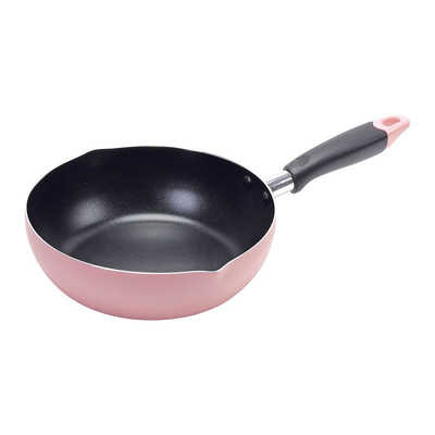 パール金属 ふっ素加工 IH対応 目盛付料理フライパン22cm(ピンク) ［IH