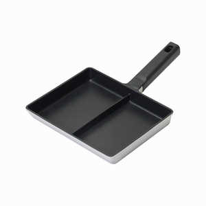 パール金属 チーノ ふっ素加工ダイキャスト IH対応 仕切付ツインパン ［IH対応］ HC-74