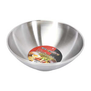 パール金属 韓味家 ダブルステンレス製冷麺どんぶり22cm HC0304 パール金属 韓味家 ダブルステンレス製冷麺どんぶり22cm HC0304