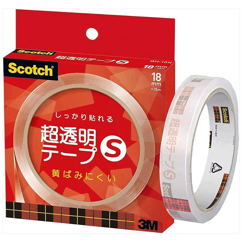 3Mジャパン 3Mジャパン 超透明テープS個箱入り18mm幅 BH18N BH18N