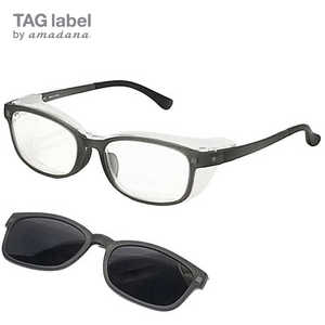 TAG label by amadana (花粉･アレルギー対策グッズ)3way Protective eye wear AT-WEP-02 CGR(マットクリアグレｰ)
