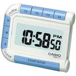 カシオ CASIO 時計機能付デジタルタイマー ホワイト TMR-71S-7JH カシオ CASIO 時計機能付デジタルタイマー ホワイト TMR-71S-7JH