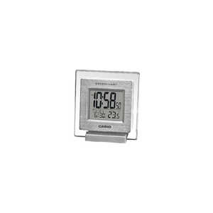 カシオ　CASIO 温度計付き目覚まし時計 シルバー DQ-736-8JF