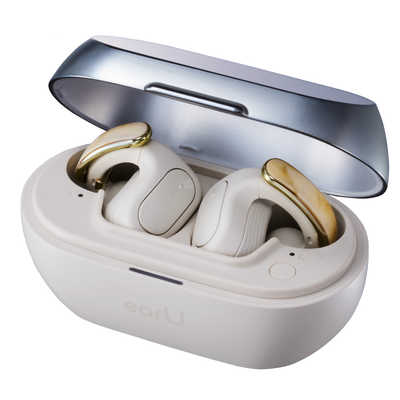 CASIO earU ワイヤレスイヤホン 本体 カシオ CASIO ヒアリングアシストイヤホン earU アイボリーホワイト ER