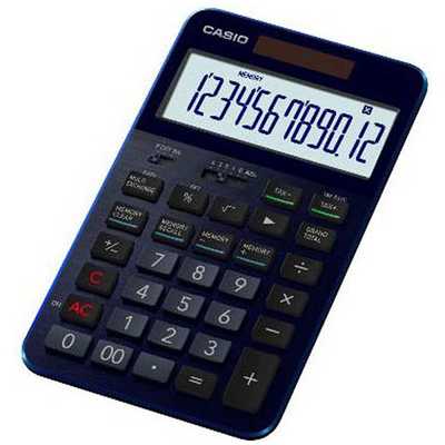 カシオ CASIO プレミアム電卓 (12桁) CASIO CALCULATOR S100BU の通販  